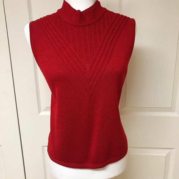 St. John Red Sweater Set - Picture 3 of 7